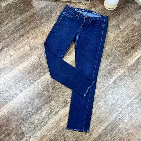 Madewell Skinny Skinny Jeans Dark wash raw hem jeans - Picture 3 of 7